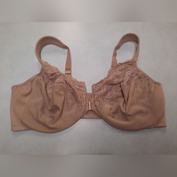 Glamorise Front Close Wonderwire Bra Cappuccino 1245 48DD - Picture 2 of 4